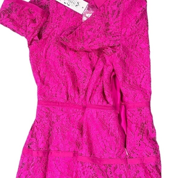 NWT Nanette Lepore Lace Collared Button Down Dress sz 8 - Picture 6 of 15